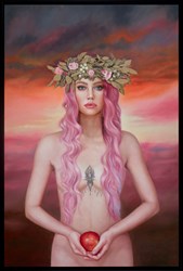 Eve Came First by Mila Alexander - Original Painting on Box Canvas sized 32x48 inches. Available from Whitewall Galleries