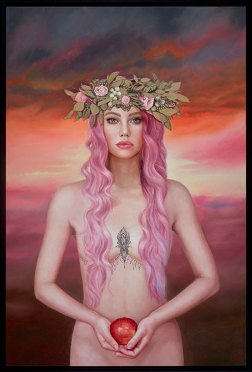 Eve Came First by Mila Alexander - Original Painting on Box Canvas